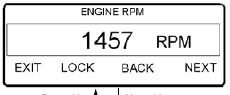 Пример экрана оборотов двигателя Engine RPM на контроллере SR-3
