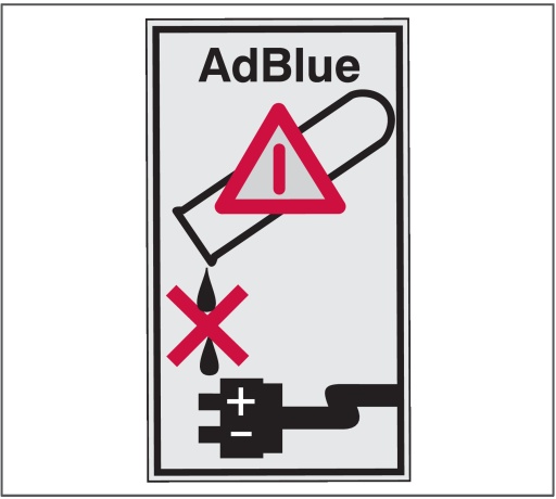 Предупреждение Volvo о недопустимости заправки AdBlue в топливную систему
